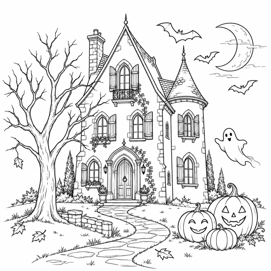 La maison d'Halloween